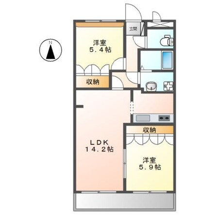 姫路駅 バス21分  小川下車：停歩6分 2階の物件間取画像